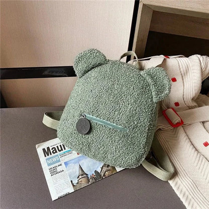 バックパック Green キッズバッグ リュック バックパック ベアくまデザイン 5カラー【mh0005776】