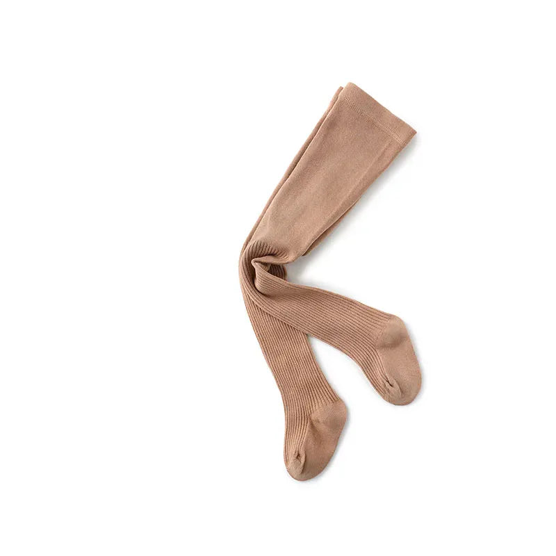 ベビー用靴下・タイツ Khaki / 0-12m ベビーキッズタイツ 靴下 カラフルロングソックス【mh0007686】