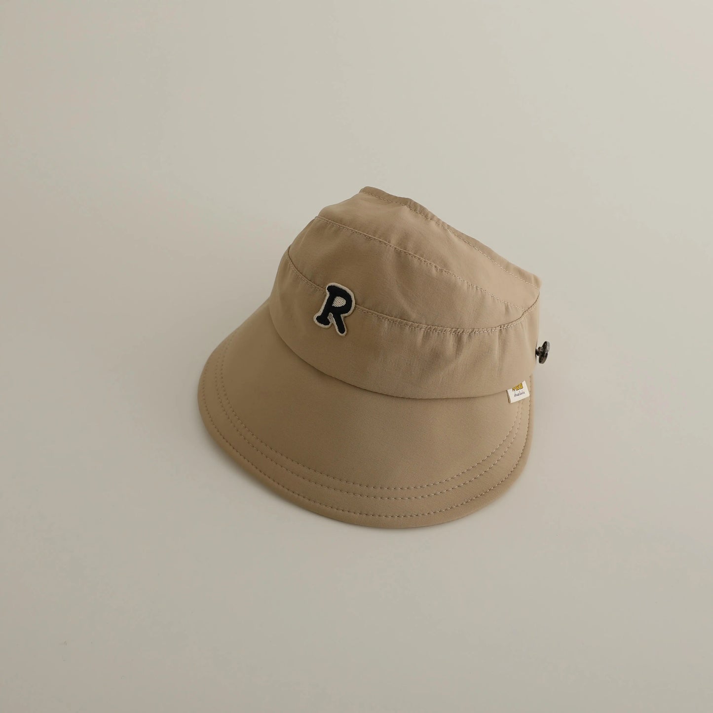 ベビー用帽子 khaki / 48-52cm / 取り寄せ（7〜30日） キッズ帽子 サンバイザー 日除け レターロゴ サマーハット