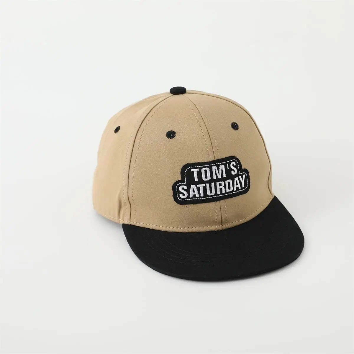 ベビー用帽子 Khaki / 48-53cm キッズ帽子 キャップ 野球帽 ワッペンロゴ【mh0006372】