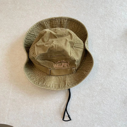 ベビー用帽子 Khaki / free size 54-56cm キッズ帽子 レターロゴカウボーイハット サファリハット 4カラー【mh0007337】