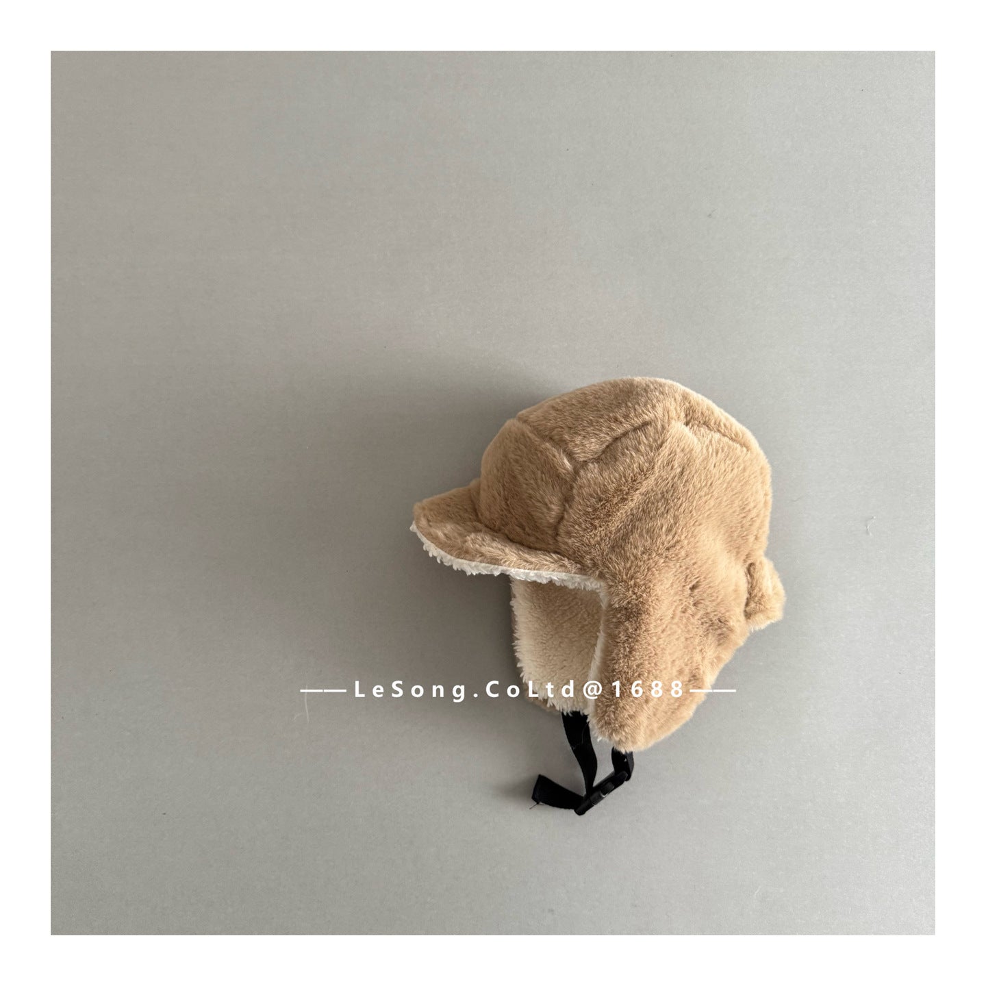 ベビー用帽子 Khaki / One Size キッズ帽子 レオパード ボアフリース フライトキャップ 耳当て付き【mh0011817】