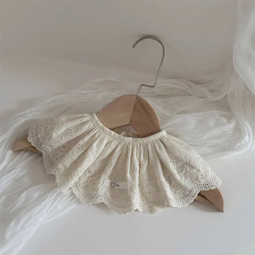 ショール lace1 / One Size ベビーアクセサリー レースフリルつけ襟スタイビブ【mh0008351】