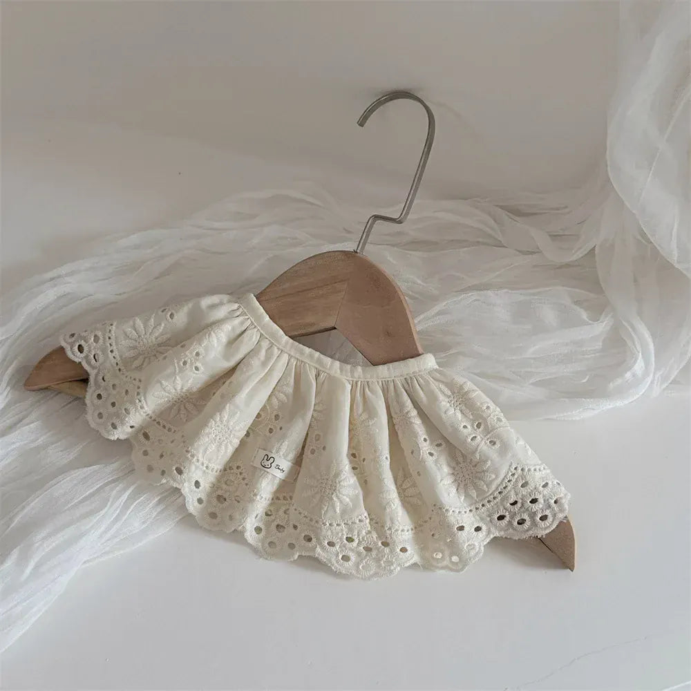 ショール lace1 / One Size ベビーアクセサリー レースフリルつけ襟スタイビブ【mh0008351】