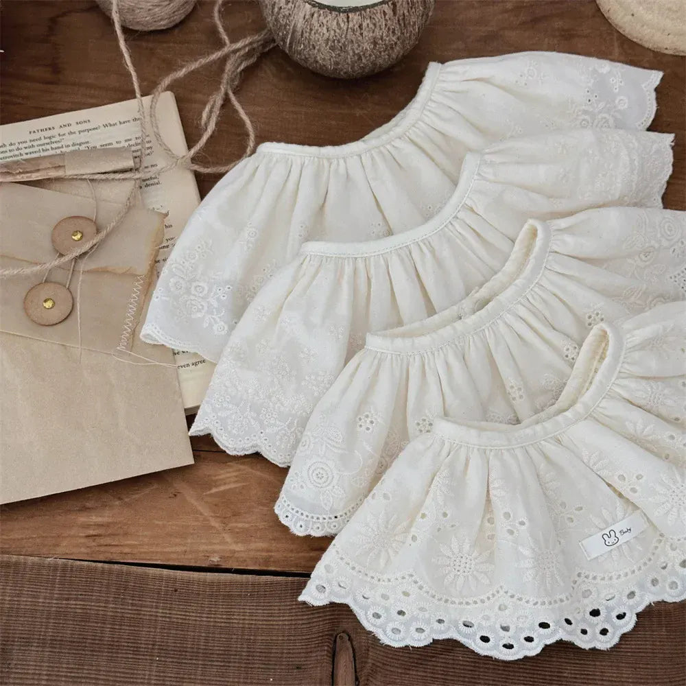 ショール lace1 / One Size ベビーアクセサリー レースフリルつけ襟スタイビブ【mh0008351】