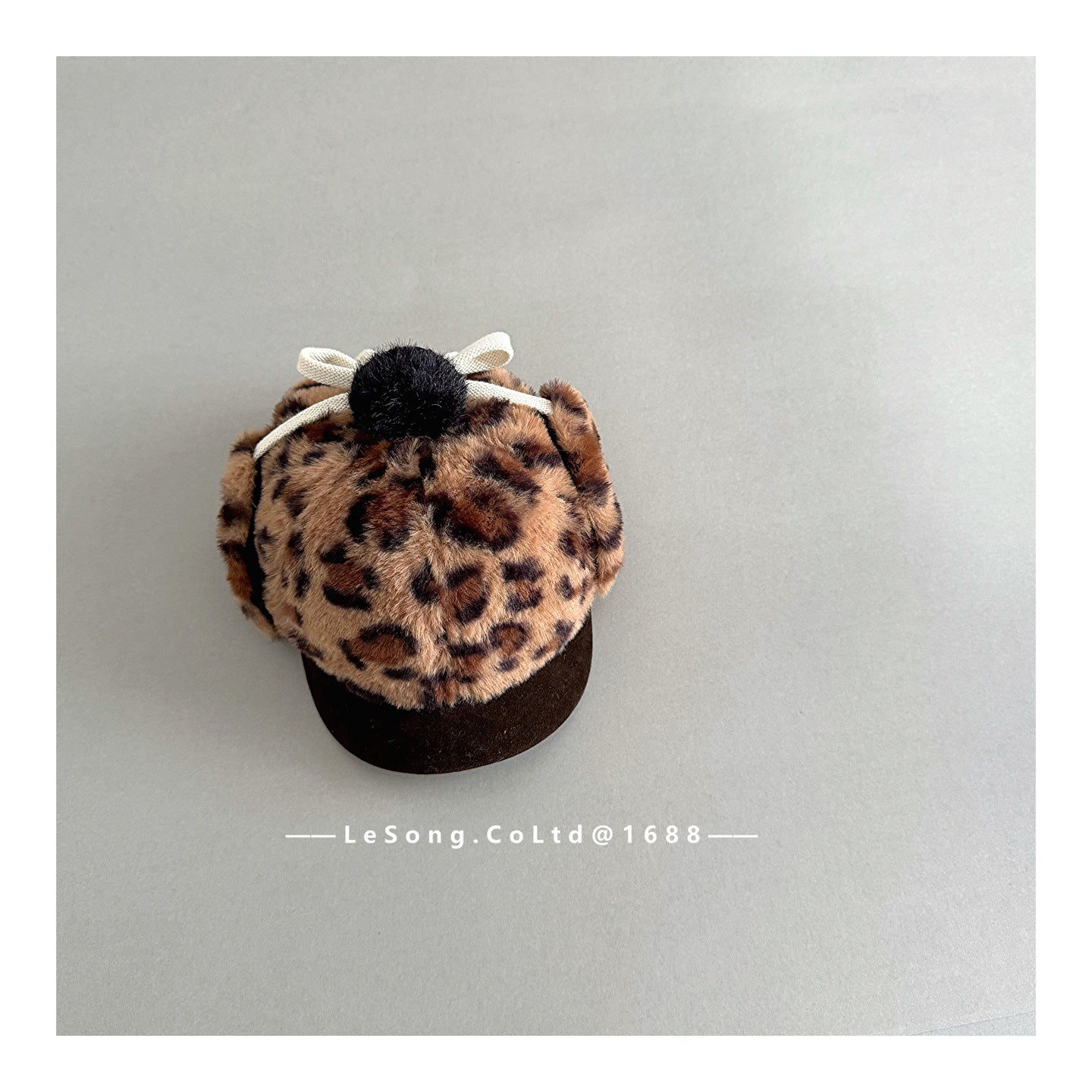 ベビー用帽子 Leopard / One Size キッズ帽子 フライトハット ボアフリース レオパード ウシャンカ【mh0011797】