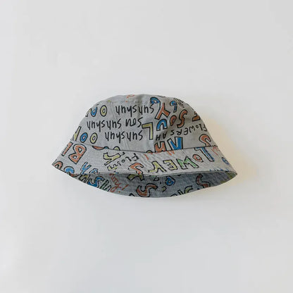 ベビー用帽子 キッズ レターロゴ バケットハット 帽子【mh0000745】