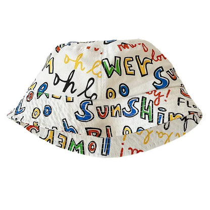 ベビー用帽子 キッズ レターロゴ バケットハット 帽子【mh0000745】