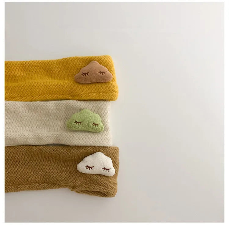 ネックウォーマー ベビーマフラー 雲 クラウド 足つき ワンポイント スカーフ ユニセックス 男の子 女の子 子供服【mh0003312】