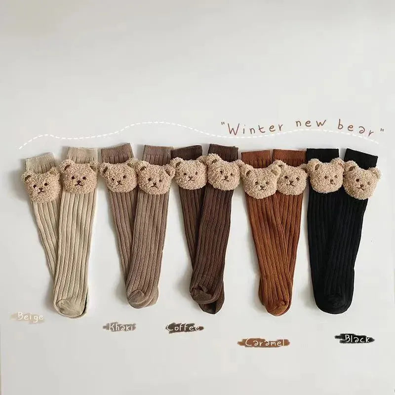 ベビー用靴下・タイツ ベビー キッズ くま ベア マスコット付きソックス 靴下【mh0003488】