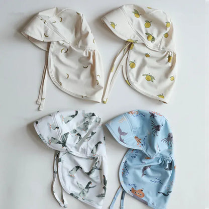 ベビー用帽子 ベビーキッズ帽子 プール帽 水遊び 日除け帽子 サンハット スイムキャップ【mh0005027】