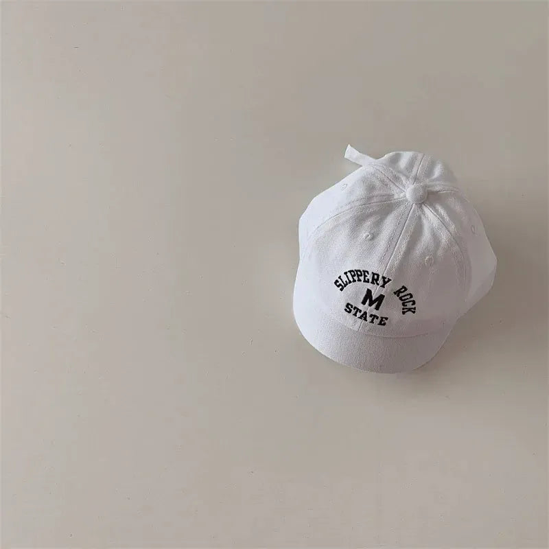 ベビー用帽子 ベビーキッズ帽子 キャップ ショートブリム 野球帽 ハット レターロゴ刺繍 サンハット【mh0005237】