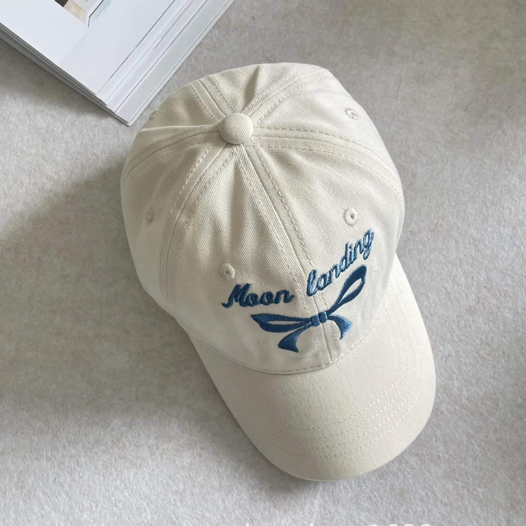 ベビー用帽子 キッズ帽子 キャップ 野球帽 ハット リボン レターロゴ刺繍 リンク ままお揃いコーデ【mh0005511】