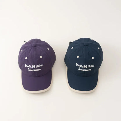 ベビー用帽子 キッズキャップ 刺繍入り カエル ベースボールキャップ 調節可能 速乾【mh0005554】