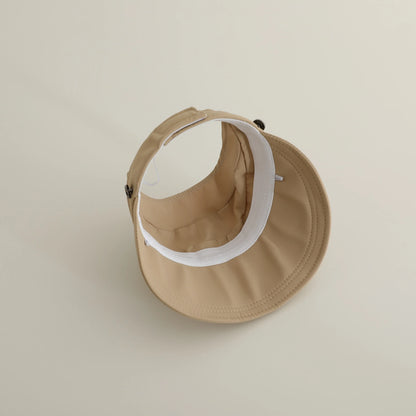 ベビー用帽子 キッズ帽子 サンバイザー 日除け ベアくまタグ サマーハット【mh0005584】