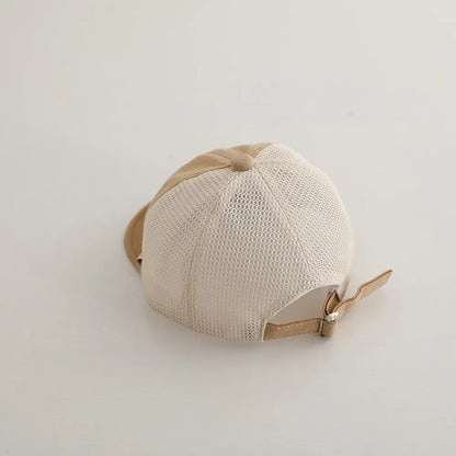 ベビー用帽子 ベビー帽子 メッシュキャップ 野球帽 レターロゴ刺繍 サマーハット【mh0005593】