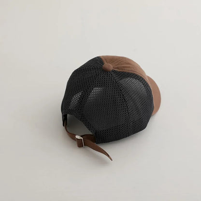 ベビー用帽子 ベビー帽子 メッシュキャップ 野球帽 アルファベット刺繍 サマーハット【mh0005595】