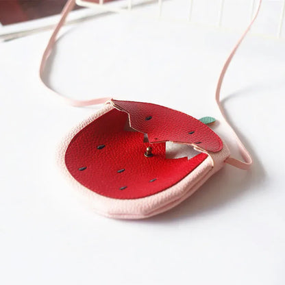 メッセンジャーバッグ ベビーキッズポシェット フルーツ型 メッセンジャーバッグ アクセサリー 鞄【mh0005861】