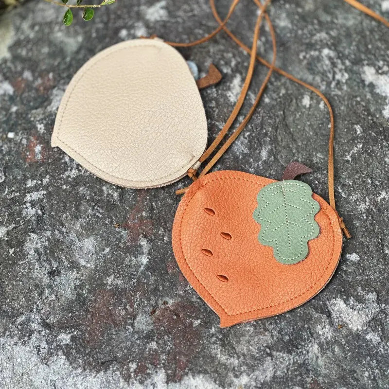 メッセンジャーバッグ ベビーキッズポシェット フルーツ型 メッセンジャーバッグ アクセサリー 鞄【mh0005861】