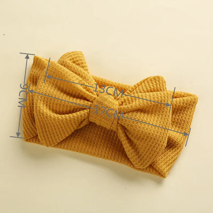 ヘアアクセサリー ベビーアクセサリー リボンヘアバンド ヘッドバンド ワッフル【mh0006256】