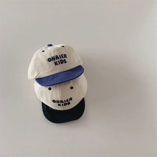 ベビー用帽子 ベビーキッズ帽子 キャップ 野球帽 レターロゴ刺繍 サマーハット【mh0006326】