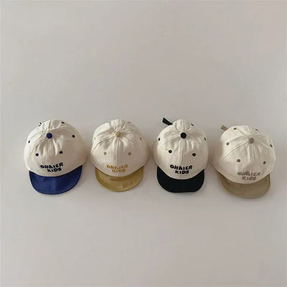 ベビー用帽子 ベビーキッズ帽子 キャップ 野球帽 レターロゴ刺繍 サマーハット【mh0006326】