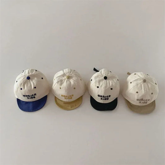 ベビー用帽子 ベビーキッズ帽子 キャップ 野球帽 レターロゴ刺繍 サマーハット【mh0006326】