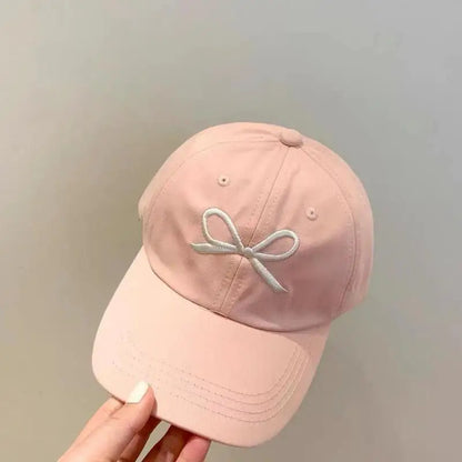 ベビー用帽子 キッズ帽子 キャップ 野球帽 リボン刺繍 パステルカラー サマーハット【mh0006335】