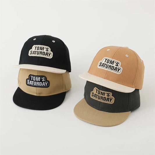 ベビー用帽子 キッズ帽子 キャップ 野球帽 ワッペンロゴ【mh0006372】