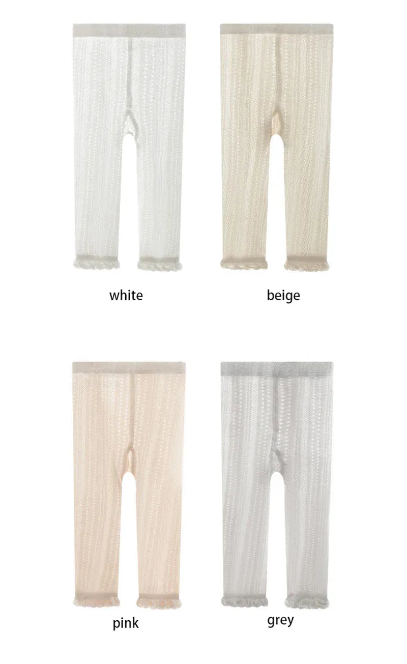 ベビー用靴下・タイツ ベビーキッズ タイツ ソックス レース メッシュ 編みタイツ【mh0006514】