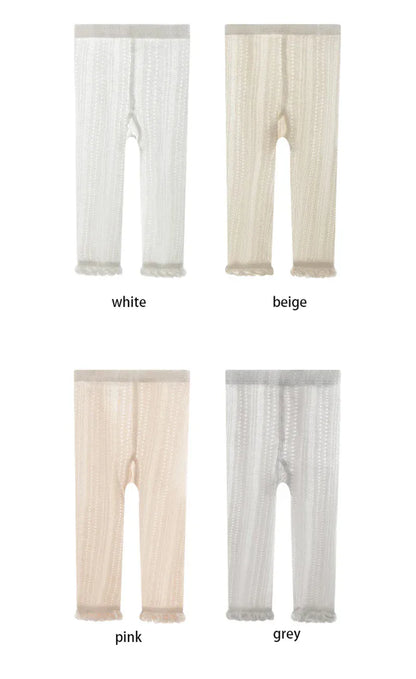 ベビー用靴下・タイツ ベビーキッズ タイツ ソックス レース メッシュ 編みタイツ【mh0006514】