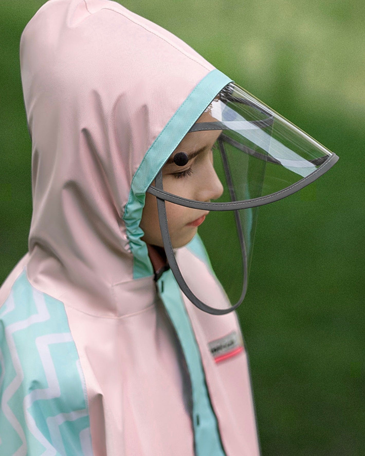 レインコート キッズレインコート 雨具 カラフルデザインフーディレインジャケット 合羽【mh0007074】