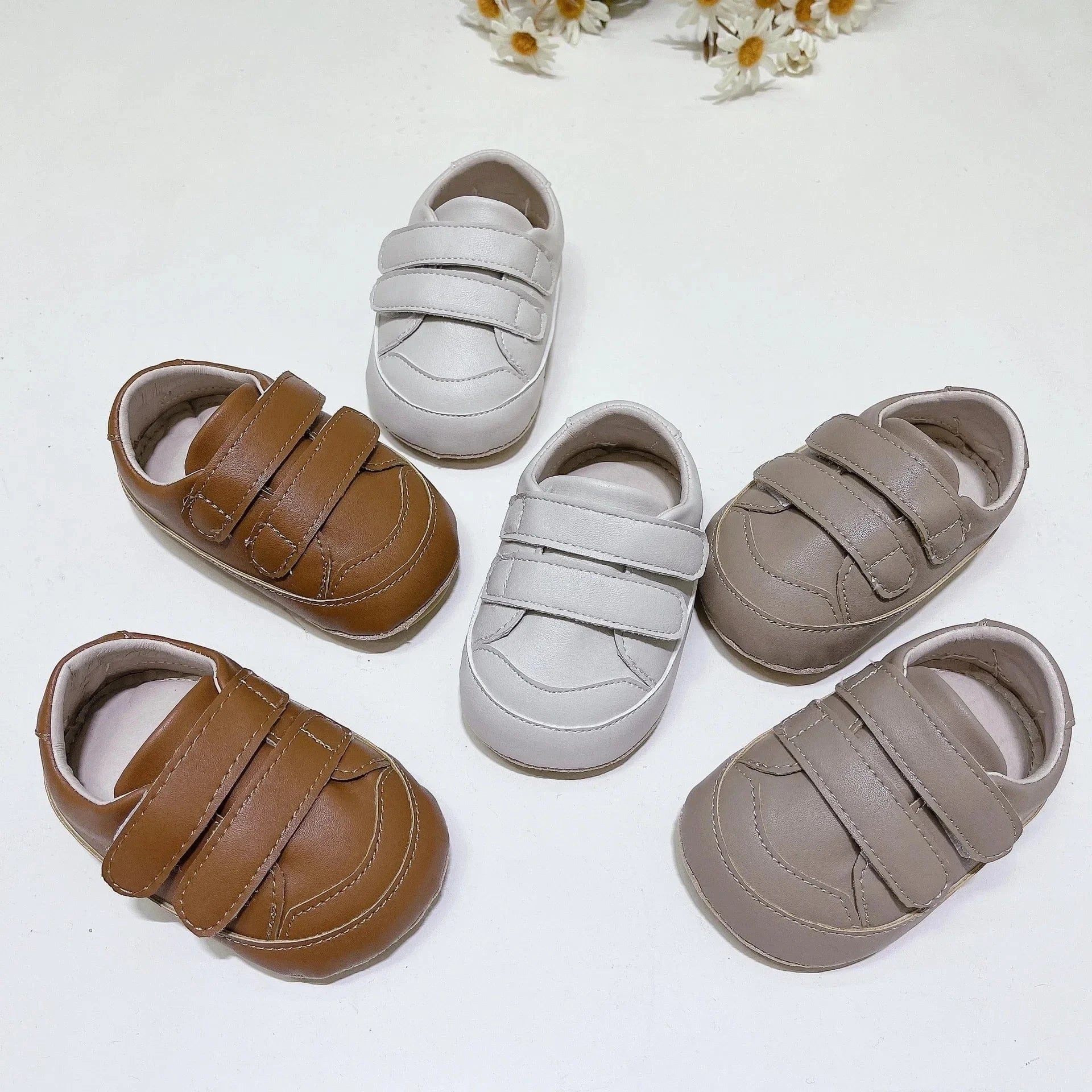 ベビー用靴 ベビーシューズ フラップダヴルベルクロシューズ ファーストシューズ 靴【mh0007192】