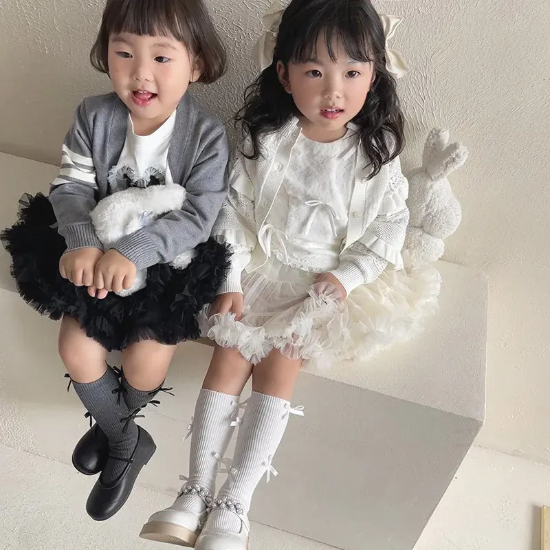 ベビー用靴下・タイツ キッズソックス リボンハイソックス【mh0007562】