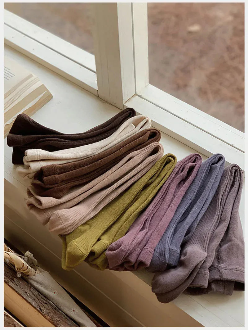 ベビー用靴下・タイツ ベビーキッズタイツ 靴下 カラフルロングソックス【mh0007686】