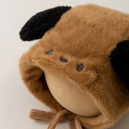 ベビー用帽子 ベビー帽子 耳付きアニマルファーフリースボンネットキャップ【mh0007806】