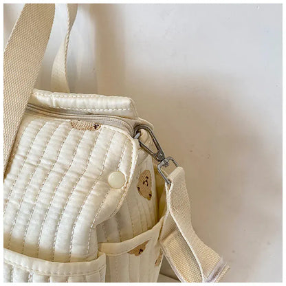 マザーズバッグ マザーズバッグ キルティング刺繍ままバッグボストントートバッグ 鞄【mh0007902】