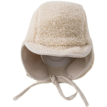ベビー用帽子 キッズ帽子 ボアフリース/コーデュロイ耳付きフライングハットキャップ【mh0007947】