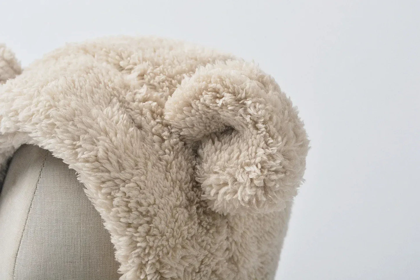 ベビー用帽子 ベビーキッズ帽子 くま耳付きボアフリース防寒帽子ハット【mh0008633】