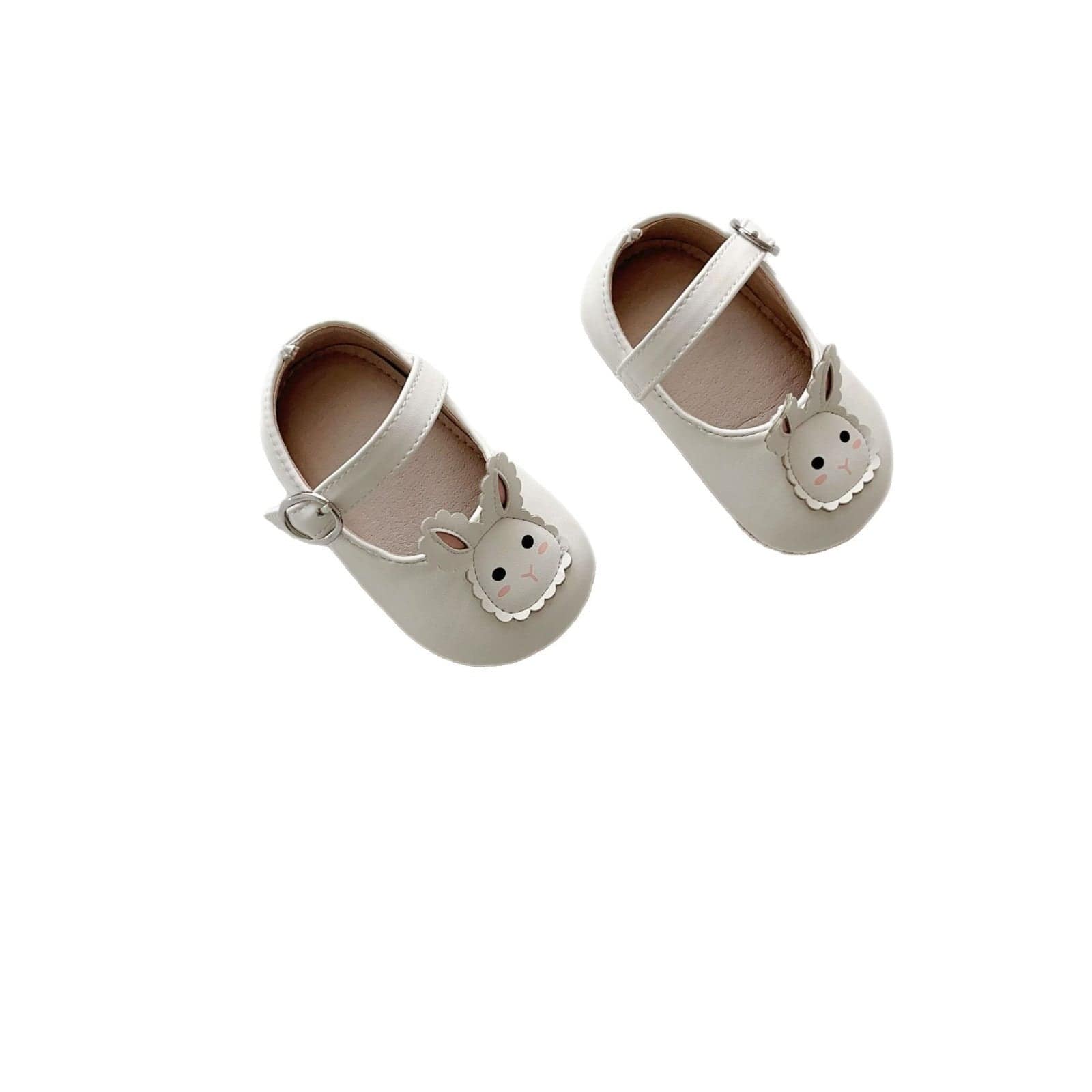 ベビー用靴 ベビーシューズ うさぎバニーストラップフラットバレエシューズ【mh0009718】