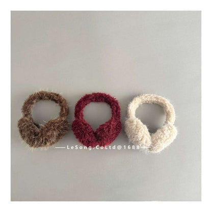 ベビーキッズその他アクセサリー キッズ イヤーマフ ふわふわ もこもこ 防寒 耳当て 折りたたみ【mh0011591】