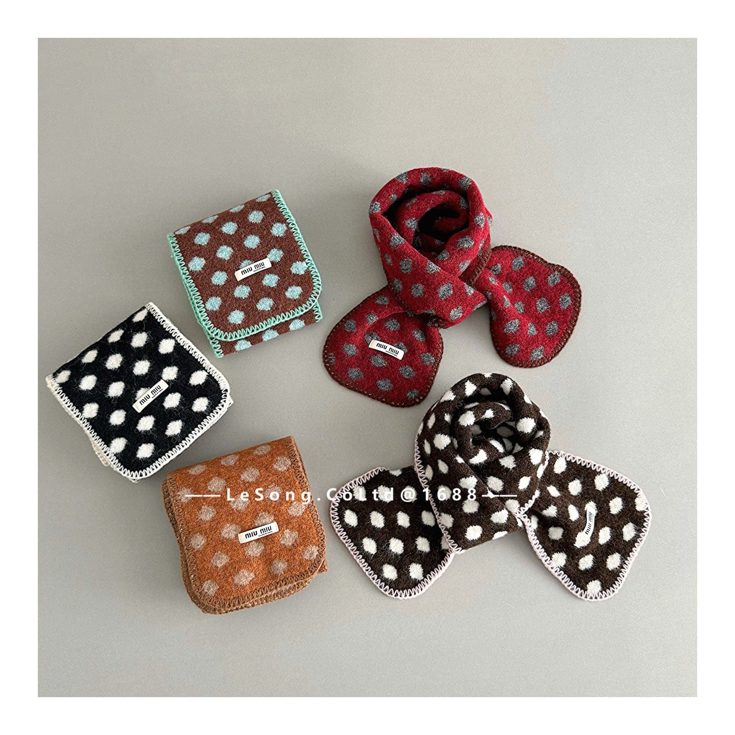 ネックウォーマー キッズ マフラー ドット柄 ボア フリース 厚手 防寒 スヌード【mh0011599】