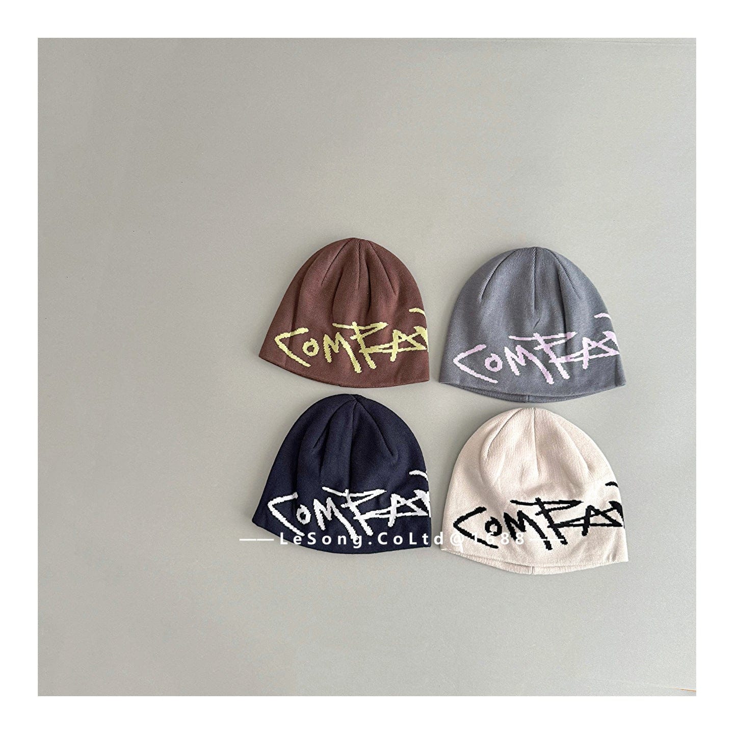 ベビー用帽子 キッズジュニア ニット帽 グラフィティロゴ ビーニー ストリート ワッチキャップ【mh0011603】