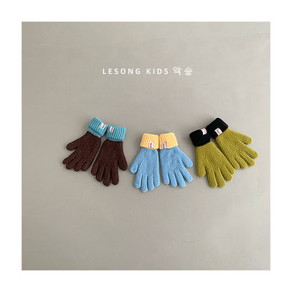 ベビーキッズその他アクセサリー キッズ手袋 ミトン バイカラー カラフル グローブ【mh0011809】