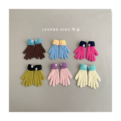 ベビーキッズその他アクセサリー キッズ手袋 ミトン バイカラー カラフル グローブ【mh0011809】