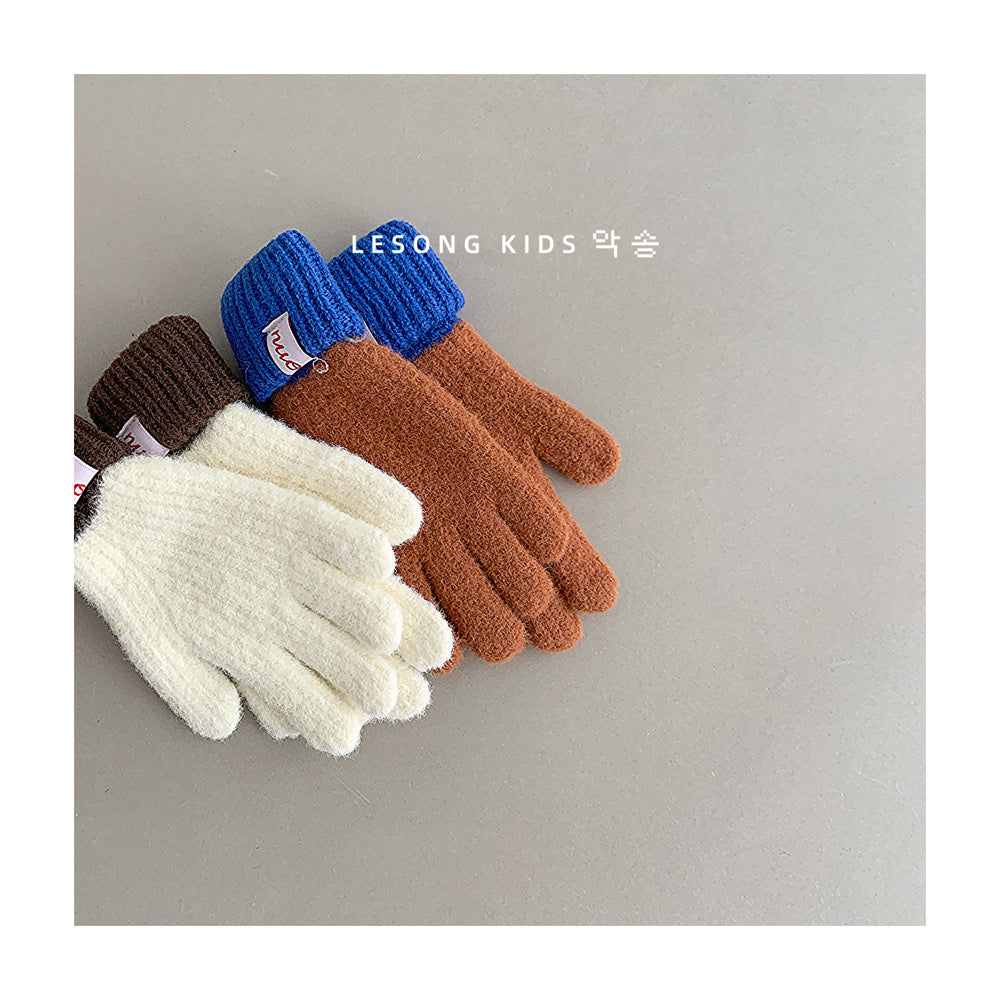 ベビーキッズその他アクセサリー キッズ手袋 ミトン バイカラー カラフル グローブ【mh0011809】