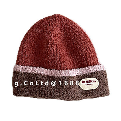 ベビー用帽子 キッズ帽子 カラーブロック ニットキャップ ビーニー【mh0011810】