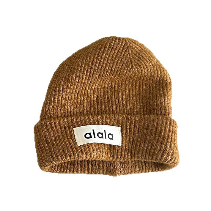 ベビー用帽子 キッズ帽子 ロゴタグ ニットキャップ シンプル ビーニー【mh0011815】