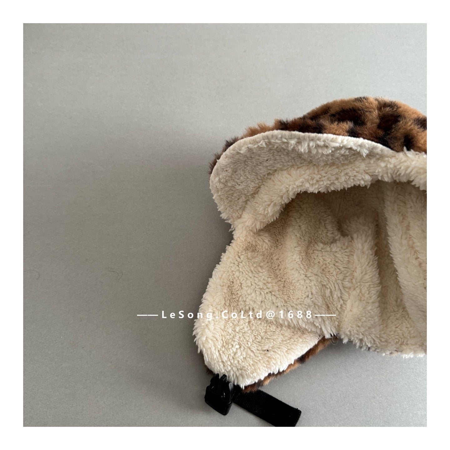 ベビー用帽子 キッズ帽子 レオパード ボアフリース フライトキャップ 耳当て付き【mh0011817】