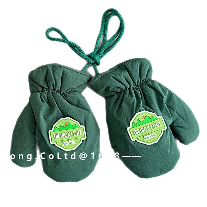 ベビーキッズその他アクセサリー キッズ手袋 ミトン 指なし スキー グローブ【mh0011821】